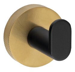 Sapho LARISSA Koupelnový háček, černá/zlato mat