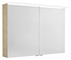 Sapho LINEX Galerka s LED osvětlením, 100x70x15cm, jilm bardini - LX100-0013