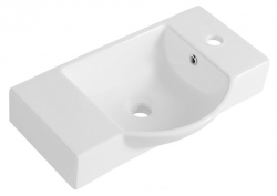 Sapho Litos Umývátko na wc 55x32 cm, bílá