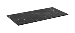 Sapho LOREA Deska pod umyvadlo Rockstone 141x1,2x51,5cm, black attica