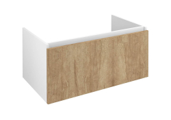 Sapho LOREA Skříňka pod umyvadlo 90 cm, 1x zásuvka, dub alabama/bílá mat