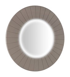 Sapho LUMIRO STRIP kulaté zrcadlo s LED osvětlením v rámu ø 75cm, agila