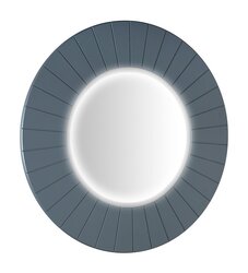 Sapho LUMIRO STRIP kulaté zrcadlo s LED osvětlením v rámu ø 75cm, siena