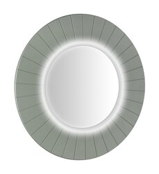 Sapho LUMIRO STRIP kulaté zrcadlo s LED osvětlením v rámu ø 75cm, verde