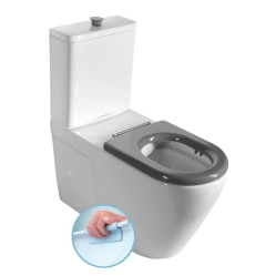 Sapho MEDIC Rimless WC kombi mísa zvýšená s nádržkou, vario odpad, bílá