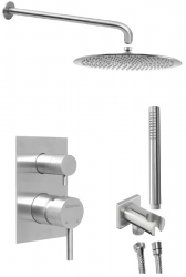 Sapho Minimal Podomítkový sprchový set s pákovou baterií 2 výstupy nerez