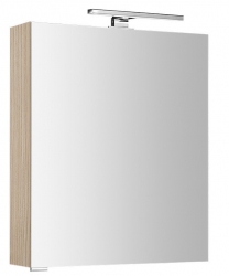Sapho MIRRÓ Galerka s LED osvětlením, 60x70x16cm, levá/pravá, jilm bardini