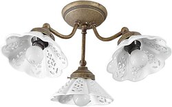 Sapho NAPOLI stropní svítidlo, E14 3x40W, 230V, keramické stínítko, bronz ( MC613 )