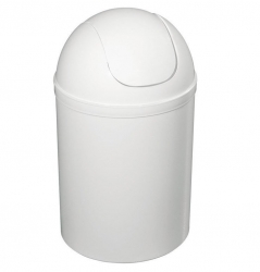 Sapho Odpadkový koš výklopný, 5l, plast, bílá