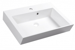 Sapho Orinoko Umyvadlo závěsné i na desku 60x45cm, litý mramor