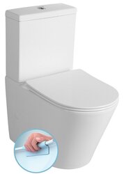 Sapho PACO RIMLESS WC kombi mísa s nádržkou, spodní/zadní odpad- PC1012WR