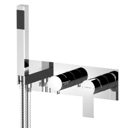 Sapho Pax Podomítková baterie s ruční sprchou, 2 výstupy, chrom