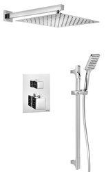 Sapho Podomítkový sprchový set s termostatickou baterií, box, 2 výstupy, chrom - 1102-32-21