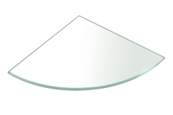 Sapho Police rohová, čtvrtkruhová 200x200x8 mm, čiré sklo  23487