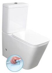 Sapho PORTO Rimless WC kombi, spodní/zadní odpad, bílá - PC102WR