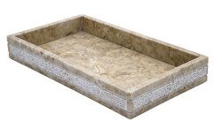 Sapho POSH Koupelnová miska na postavení, mramor, béžová