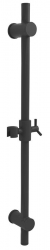 Sapho Posuvný držák sprchy kulatý, 560 mm, černá mat