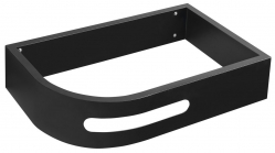 Sapho PULSE konzole s držákem ručníků pravá černá mat