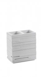 Sapho QUADROTTO držák kartáčků na postavení, bílá