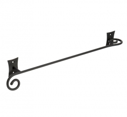 Sapho REBECCA Držák na ručníky bez vrtání 450x61 mm černá