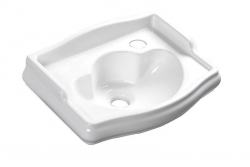 Sapho Retro Závěsné umyvadlo 41x32cm, otvor pro baterii vpravo