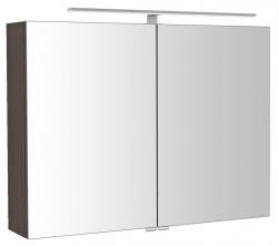 Sapho RIWA Galerka s LED osvětlením, 81x70x17cm, borovice rustik