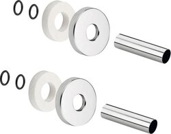 Sapho Set krycích rozet, broušená nerez