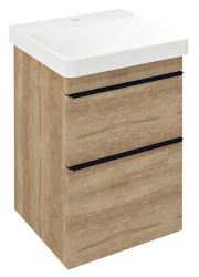 Sapho SITIA Skříňka pod umyvadlo 46,4x70x44,2cm 2x zásuvka dub alabama