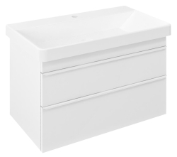 Sapho SITIA Skříňka pod umyvadlo 75,6x50x44,1cm 2xzásuvka bílá mat