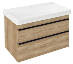 Sapho SITIA Skříňka pod umyvadlo 75,6x50x44,1cm 2xzásuvka dub alabama