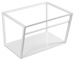 Sapho SKA Konstrukce pod umyvadlo 60cm, bílá mat, s bílou MDF policí