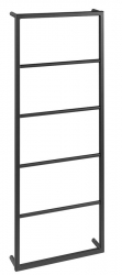 Náhled obrázku: Sapho SKA nástěnný sušák ručníků a osušek 450x1154 mm, černá mat 