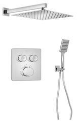 Sapho SMART SELECT podomítkový sprchový set s termostatickou baterií, 2 výstupy, vyústění, chrom - RP042-01