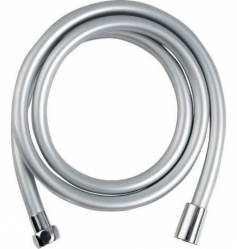 Sapho Softflex Hladká sprchová plastová hadice 150cm,  metalická stříbrná/chrom