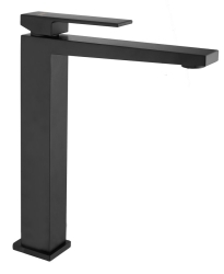 Sapho Spectre Vysoká stojánková umyvadlová baterie bez výpusti černá mat