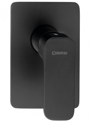 Sapho Spy Podomítková sprchová baterie, 1 výstup, černá mat