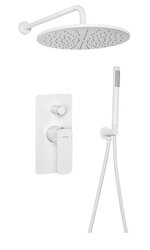 Sapho SPY podomítkový sprchový set s pákovou baterií, otočný přepínač, 2 výstupy, bílá mat - PY42/14-01