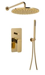 Náhled obrázku: Sapho SPY podomítkový sprchový set s pákovou baterií, otočný přepínač, 2 výstupy, zlato - PY42/17-01 