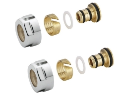 Náhled obrázku: Sapho Svěrné šroubení pro Alupex 16mm, broušená nerez 