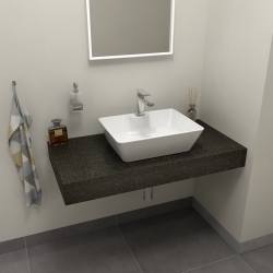 Sapho TAILOR rockstone deska 110x50 cm, provedení límce L