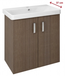 Sapho Theia Skříňka po umyvadlo 66x70x35cm, 2x dvířka, borovice rustik (TH075)