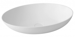 Sapho Thin  Oválné umyvadlo na desku 60x40 cm, bílá mat WN893