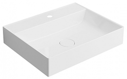 Sapho TWIG umyvadlo 60x47 cm, litý mramor, bílá