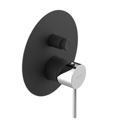 Sapho ULTRAMIX podomítková baterie 2 výstupy černá mat/chrom