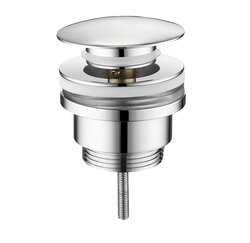 Sapho Umyvadlová výpust 5/4“, click-clack, velká zátka, tl.10-55mm, chrom