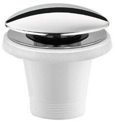 Sapho Vanová odtoková souprava click-clack pro vany bez přepadu chrom