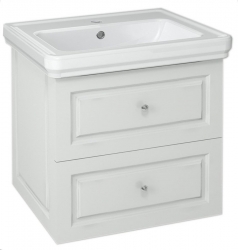 Náhled obrázku: Sapho Violeta Umyvadlová skříňka 53,5x52x42,5cm, bílá pololesk 