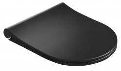 Náhled obrázku: Sapho WC Slim prkénko s pomalým zavíráním černá  - 100787-110 