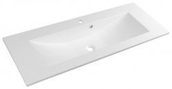 Sapho Yukon Umyvadlo 120x45cm, litý mramor, bílá