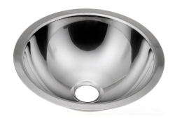 Náhled obrázku: Sapho Zápustné umyvadlo nerezové, průměr 305 mm 